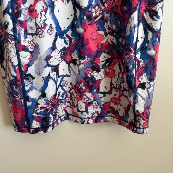 TITLE NINE M Splatter Floral Print CutOut Back Athletic Dress Purple Pink Medium - Picture 5 of 10